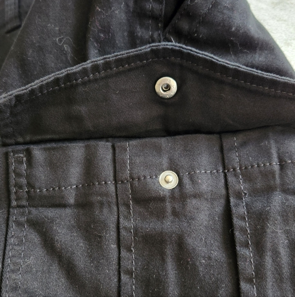 🩳George Men’s Black Cargo Shorts – Size 44 – 10” Inseam – NWT Above the Knee - Picture 14 of 16